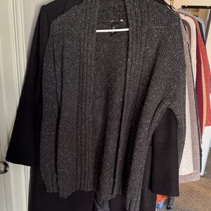 H&M Charcoal Open-Front Cardigan